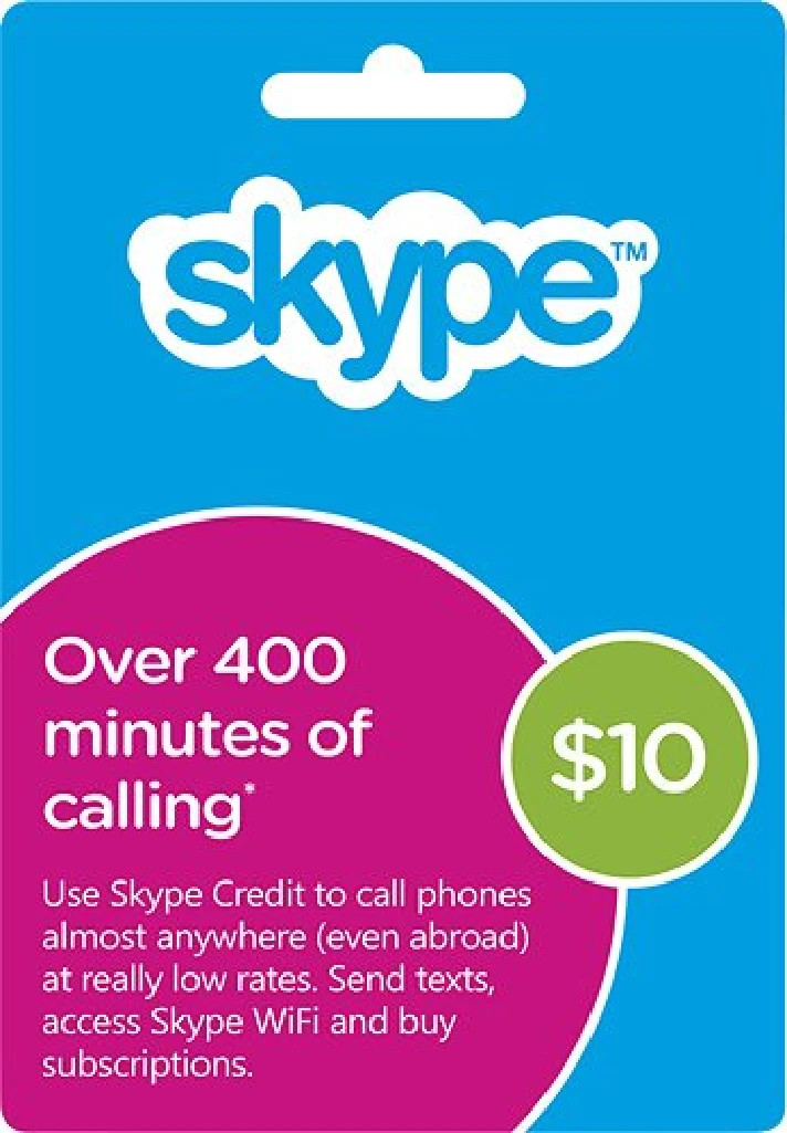 Skype voucher 10 USD