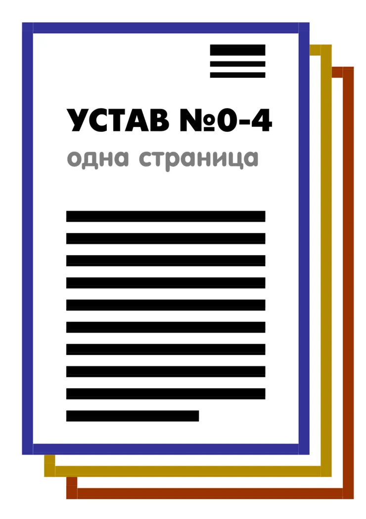 Набор из 5 Уставов ООО на 1 странице в 2025 году