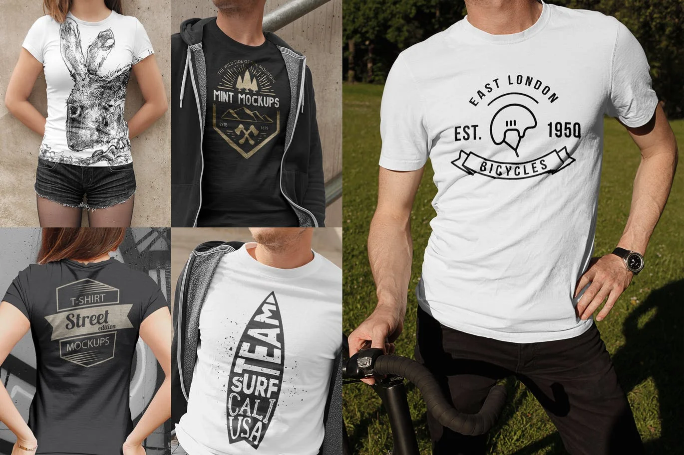 T-Shirt Mockups Street Edition