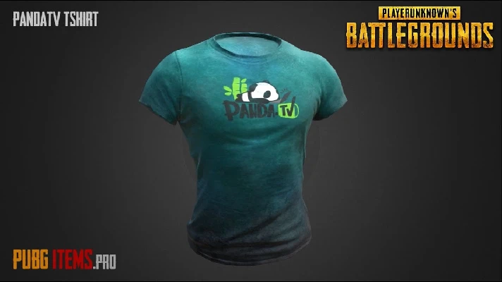 PUBG PandaTV t-shirt 🐼(LEGAL CODE) Region Free