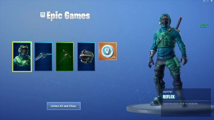 FORTNITE BUNDLE 2000 V-BUCKS COUNTERATTACK SET (NVIDIA)