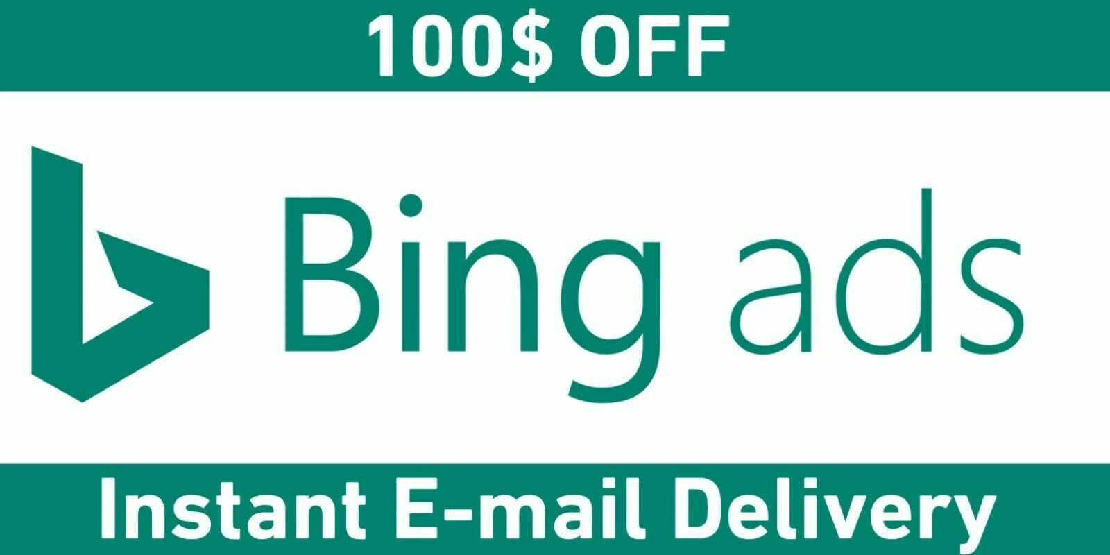 100$ Bing ad Coupon Code - Instant Delivery - No Spend
