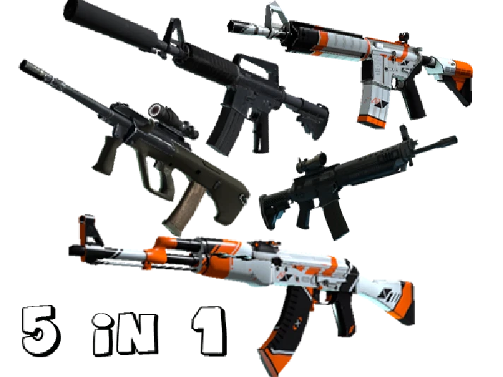 5 in 1 ULTRA CS 2 | SG553, AK-47, M4A4-S, M4A4, AUG