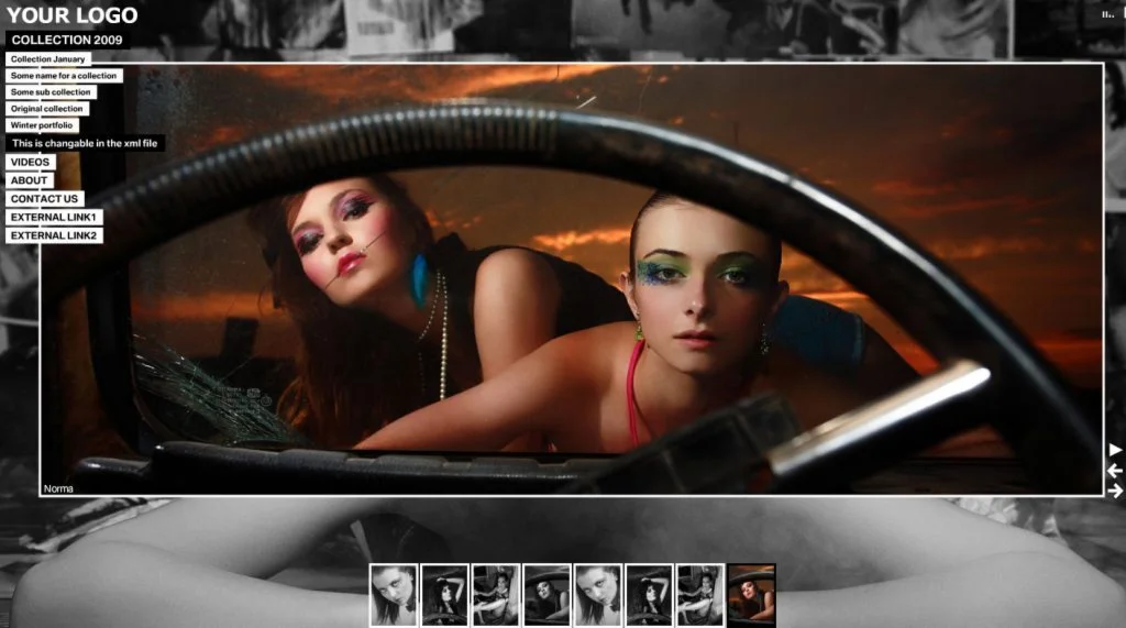 Flash-сайт Photography. В РУ-нете аналогов нет.