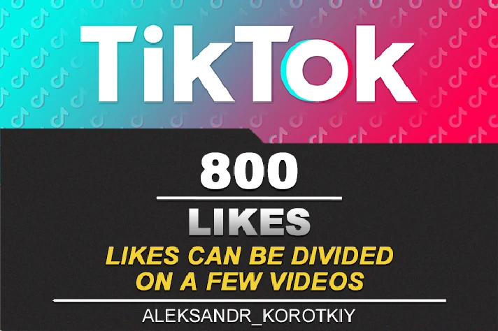 800 Likes by live people on Your videos in Tik Tok