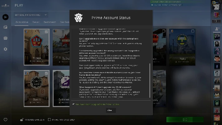 CS:GO Prime ( SDA Auth) CSGO PRIME ACCOUNT REGION FREE