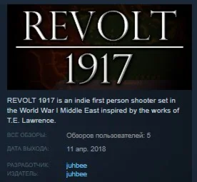 REVOLT 1917  STEAM KEY REGION FREE GLOBAL