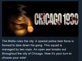 Chicago 1930 : The Prohibition  STEAM KEY REGION FREE