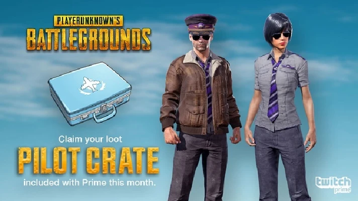 TWITCH PRIME PUBG 3 SETS Crates✅JUNGLE+PILOT+GUNSLINGER