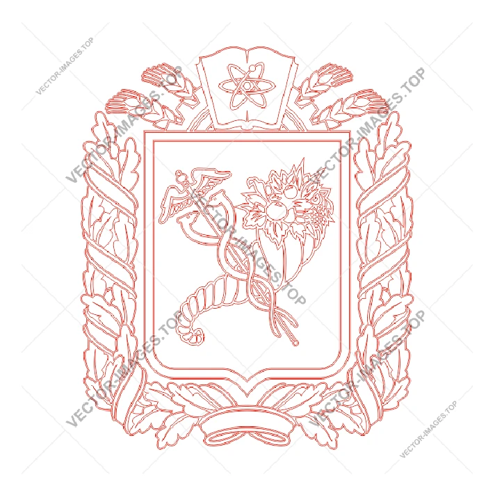 Kharkov oblast (Ukraine), Coat of arms (vinyl-ready)