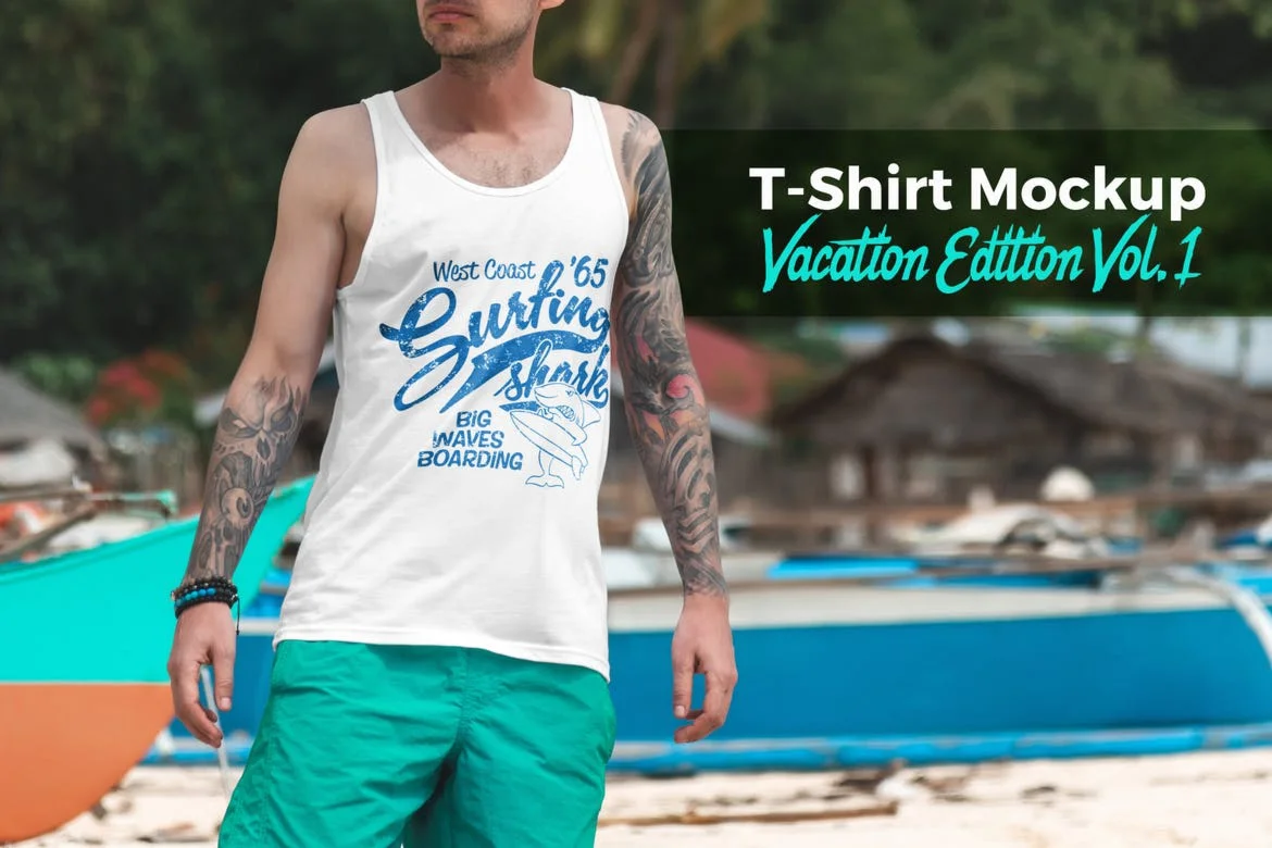 T-Shirt Mockup Vacation Edition Vol. 1