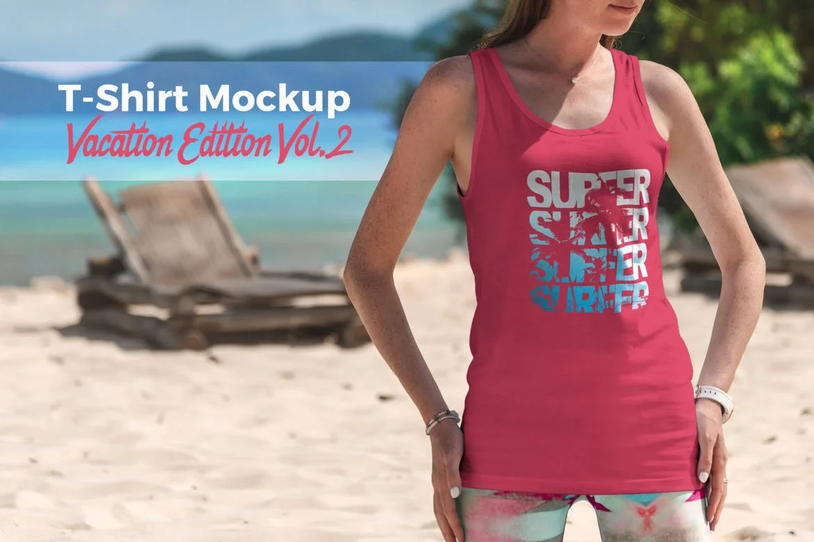 T-Shirt Mockup Vacation Edition Vol. 2