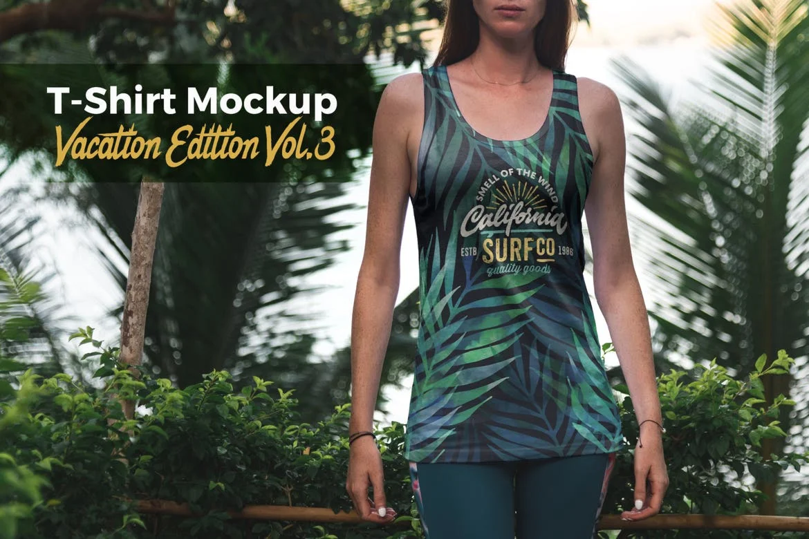 T-Shirt Mockup Vacation Edition Vol. 3