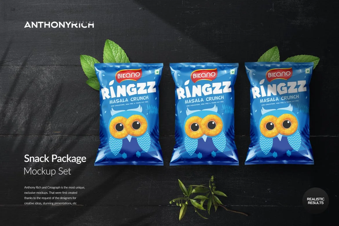 Snack Long packaging mockup