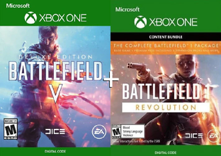 Battlefield 1 Revolution+Battlefield V Deluxe XBOX ONE✔