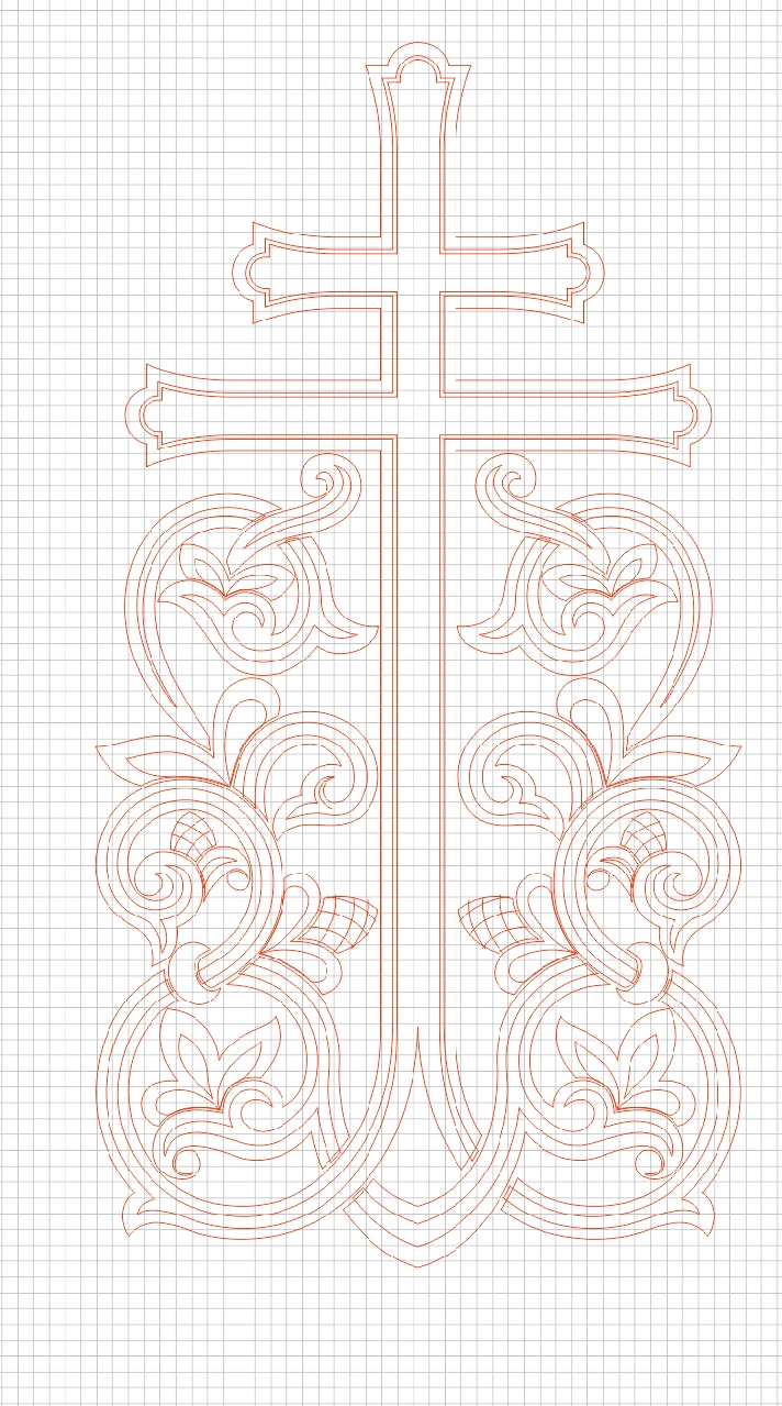 Cross_1 (vector for CNC machine)