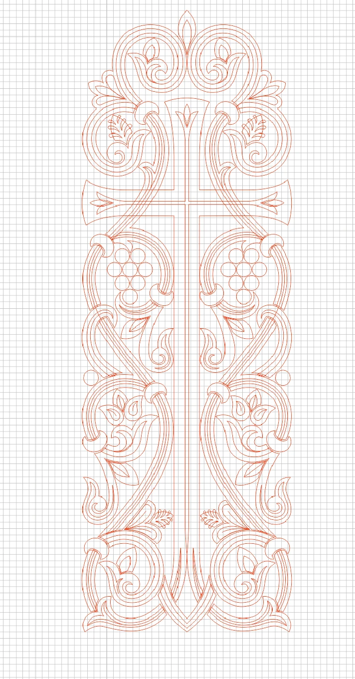 Cross_6 (vector for CNC machine)