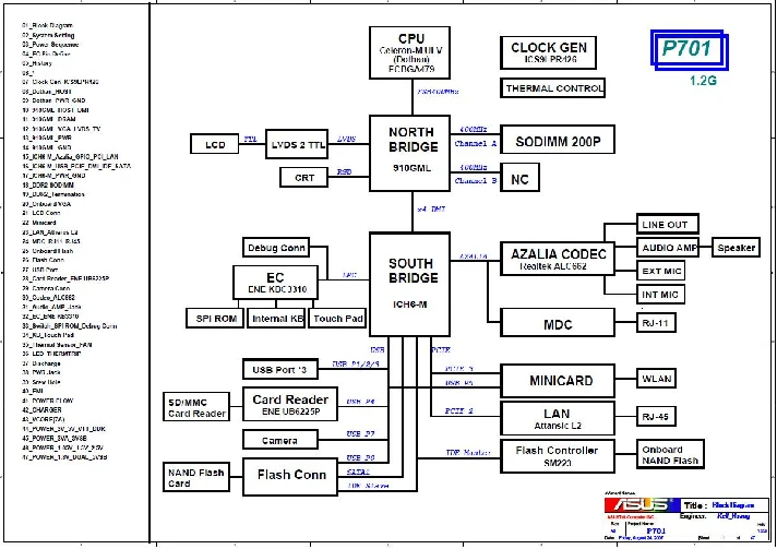 scheme netbook asus eeepc P701