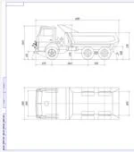 Чертеж Автомобиль КамАЗ - 55111