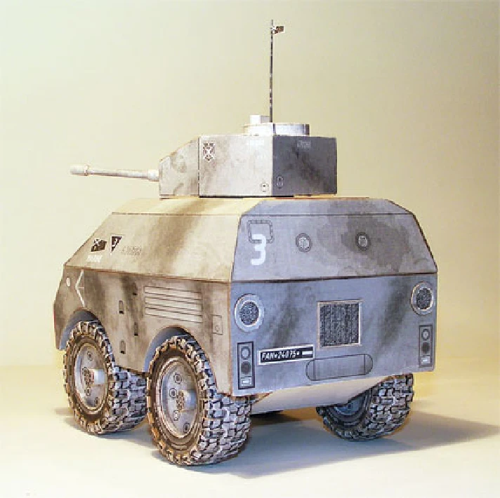 №12 2010. The armored car armored with 85 mm cannon.