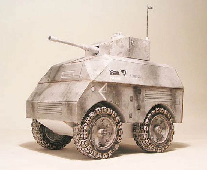 №12 2010. The armored car armored with 85 mm cannon.