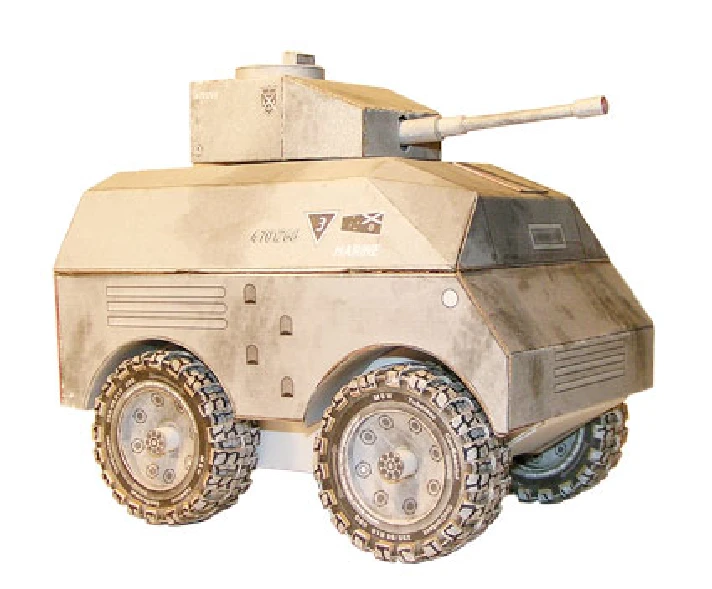 №12 2010. The armored car armored with 85 mm cannon.