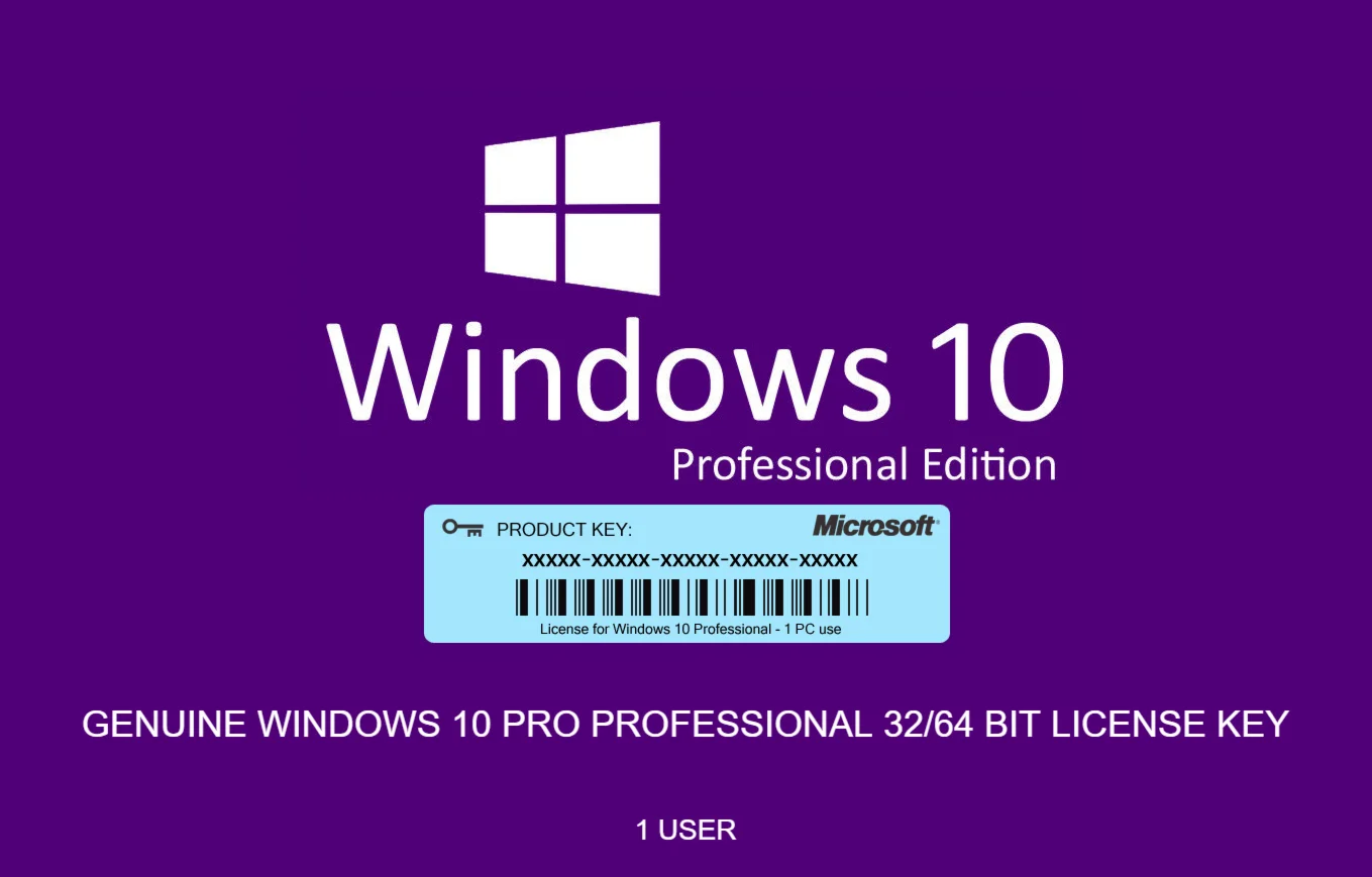 Microsoft Windows 10 Pro 32/64 Retail