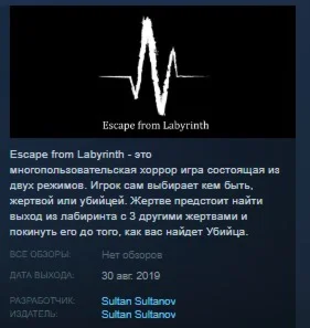 Escape from Labyrinth STEAM KEY REGION FREE GLOBAL