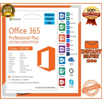Microsoft Office 365, 5 ПК бессрочный