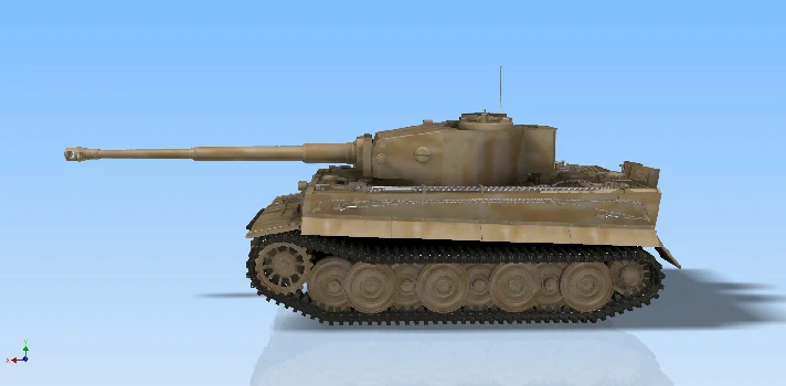 3D model Tank Tiger 1 scale 1to16 scale Autodesk Invent