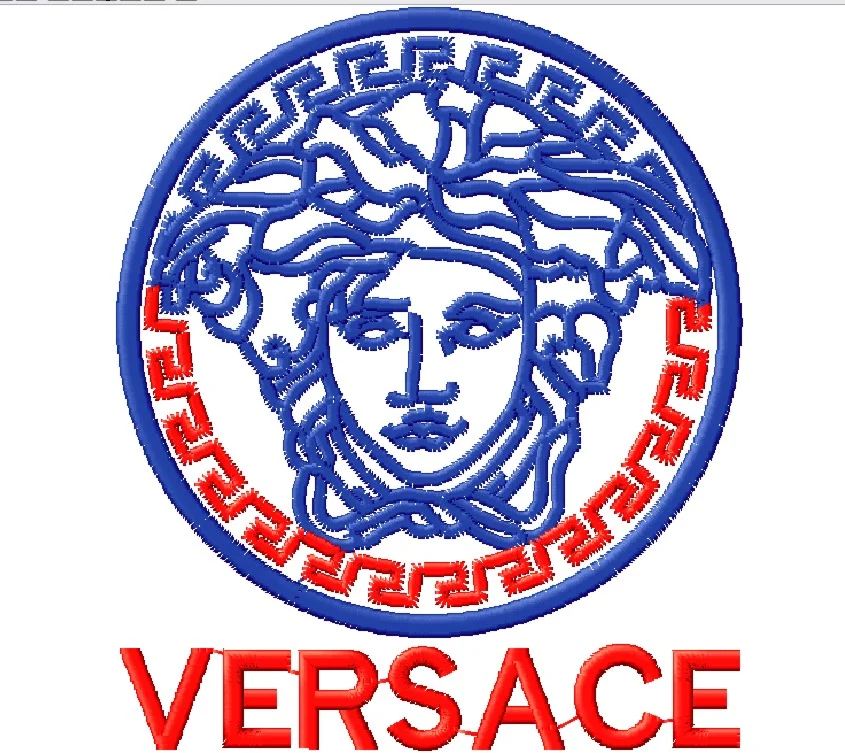 Машинная вышивка 'VERSACE
