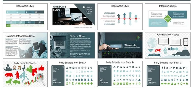 Презентация PowerPoint Премиум тема. Экономика, бизнес.