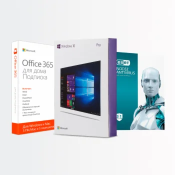 Windows 10 Pro + Office 365 (5 ПК) + Eset Nod32