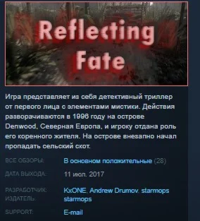 Reflecting Fate  STEAM KEY REGION FREE GLOBAL