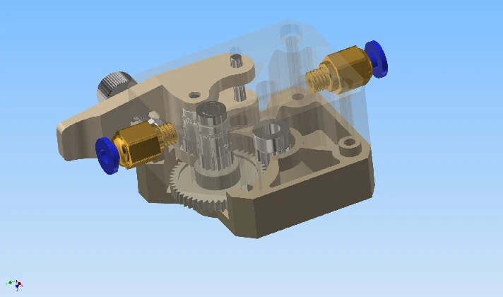 3D model BMG extruder for 3D printer