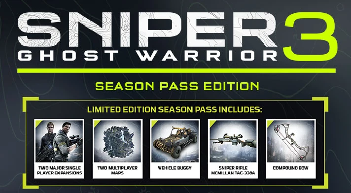 ✅ Sniper Ghost Warrior 3 Season Pass Edition XBOX KEY🔑