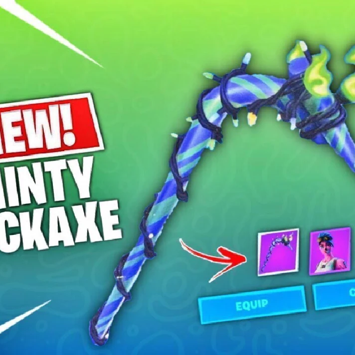 MERRY MINT PICK AXE / MINTY AXE / FORTNITE / PRESENT