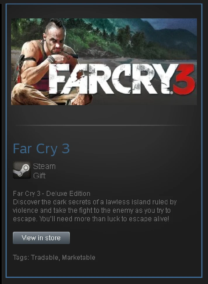 Far Cry 3 - Deluxe Edition - STEAM Gift / ROW / GLOBAL