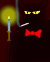 анимированная заставка на мобильный. flash сатана курит