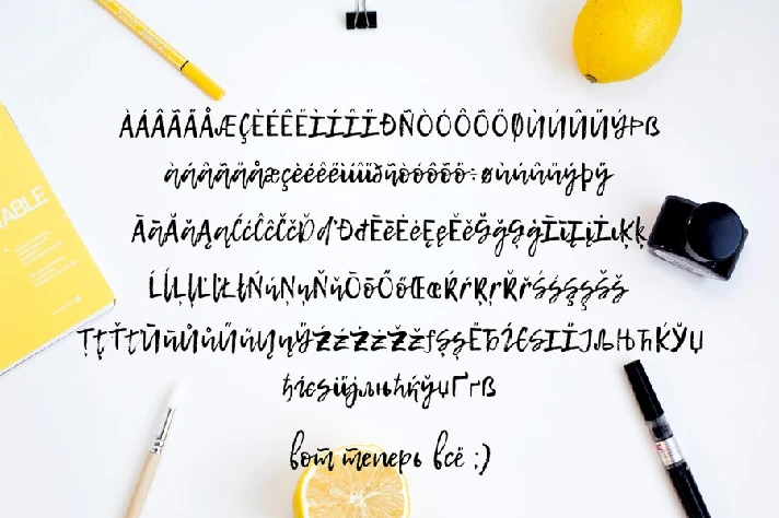 Font LEMON TUESDAY