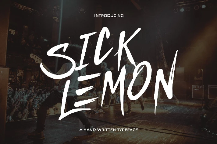 SICK LEMON Font - Hand Written Type