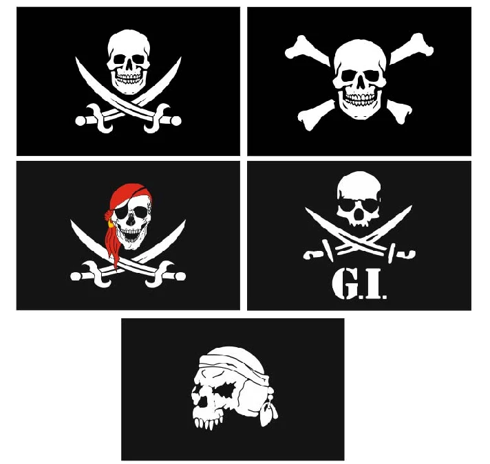 Pirate flag (Jolly Roger) vector