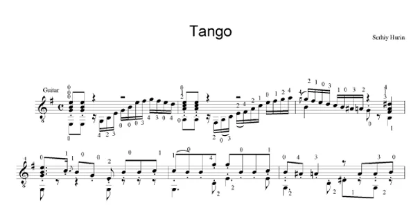 Танго для гитары