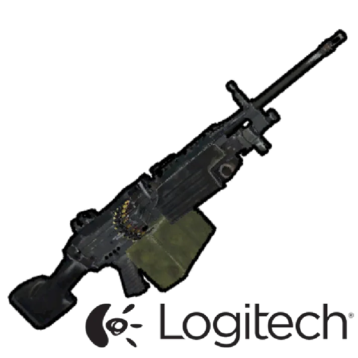 Macro on M249 + 8х for RUST