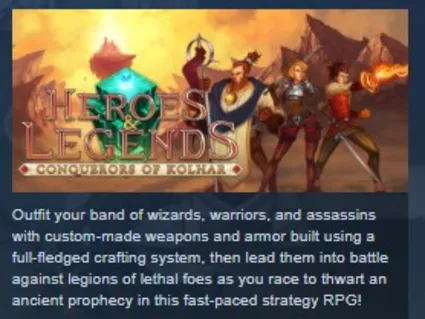 Heroes and  Legends: Conquerors of Kolhar 💎 STEAM KEY