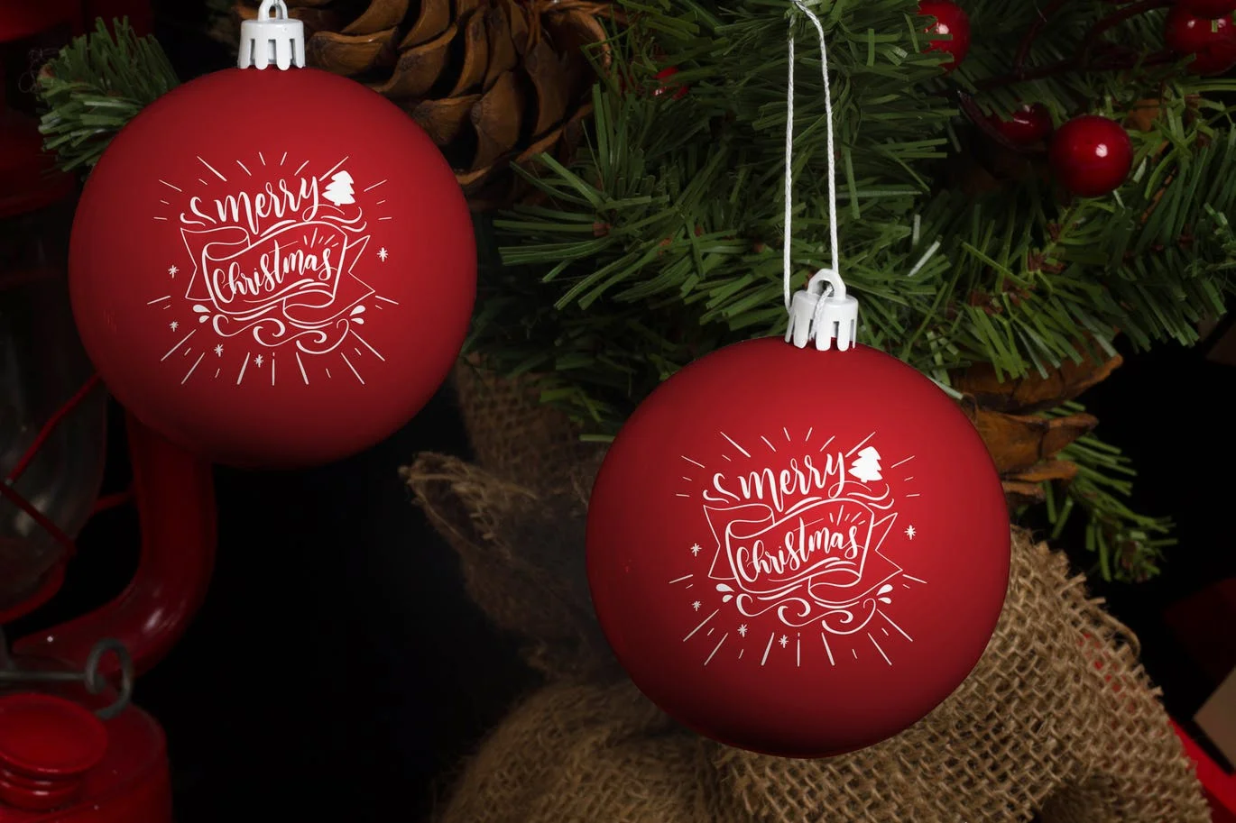 Christmas Ball Mock Up