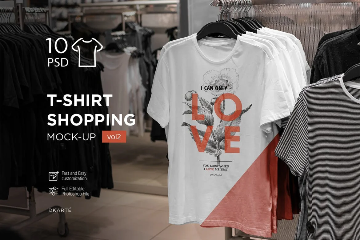 T-Shirt Shopping Mock-Up Vol.2