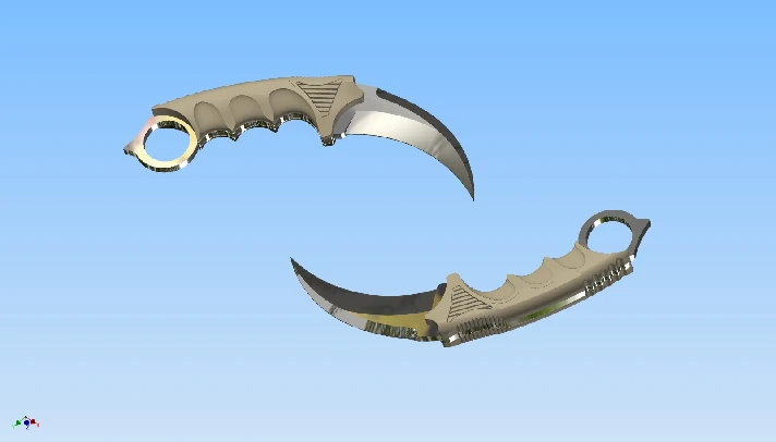 3d model of Karambit for a 3d printer