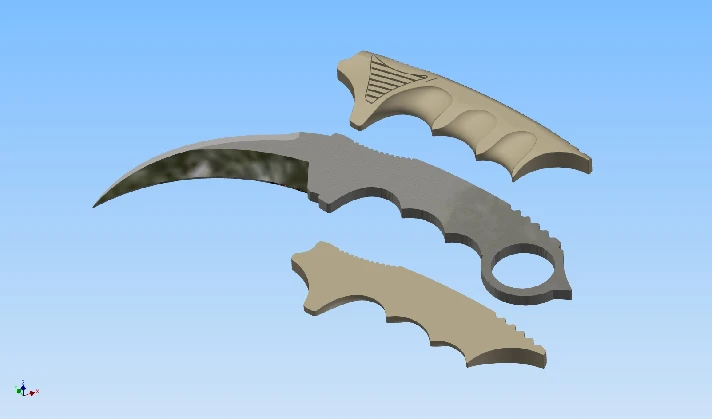 3d model of Karambit for a 3d printer