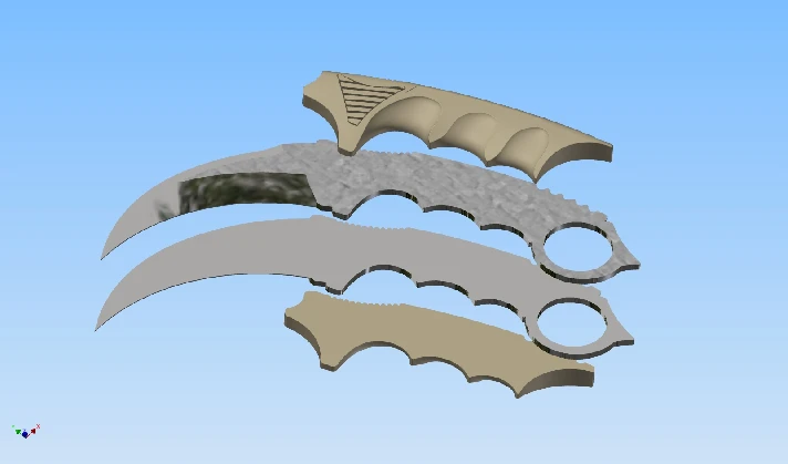 3d model of Karambit for a 3d printer